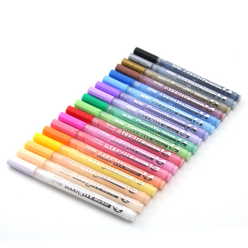 Set 60 Bút Màu Acrylic 1mm LT1105S Dành Cho Vẽ Sổ Tay