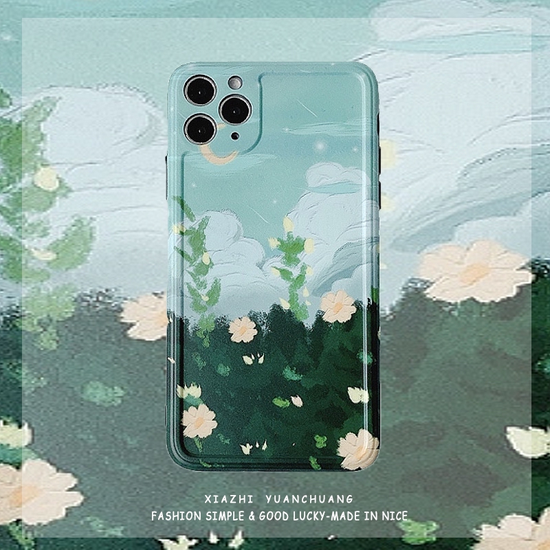 Ốp điện thoại TPU tranh sơn dầu iPhone 11 Pro MAX i7 i8 Plus XR XS MAX SE 2020