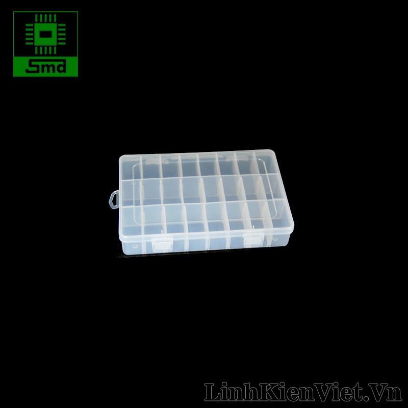 Hộp đựng linh kiện 24 ngăn (195x130x35)