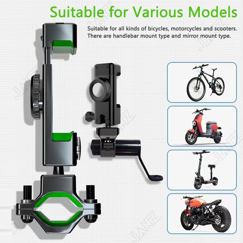 Giá Đỡ Điện Thoại Gắn Tay Lái Xe Máy / Xe Đạp Có Thể Xoay 360 Độ ° La Bàn Điều Chỉnh Hướng Cho Xe Đạp