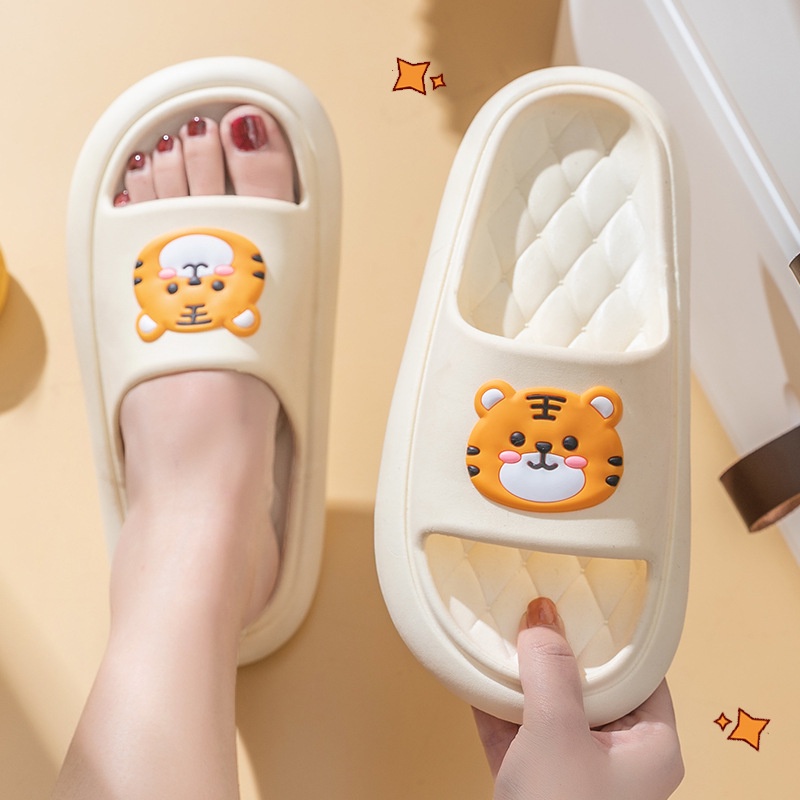 Dép bánh mì cho Nữ hình Tiger siêu dễ thương - Siêu êm, chống thấm, chống trượt