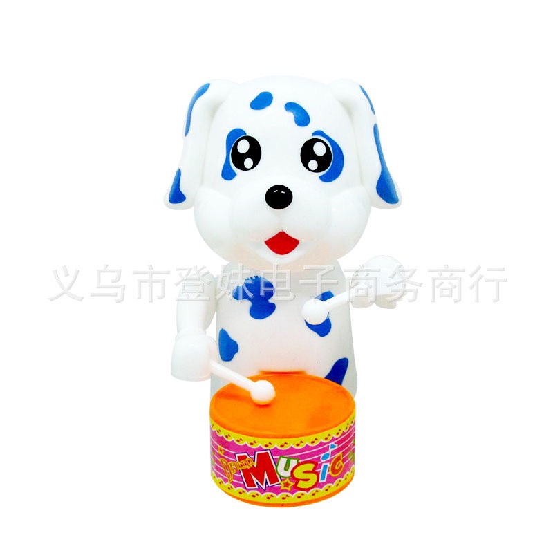 Đồ chơi Chó vặn cót lắc lư đánh trống vui nhộn cho bé