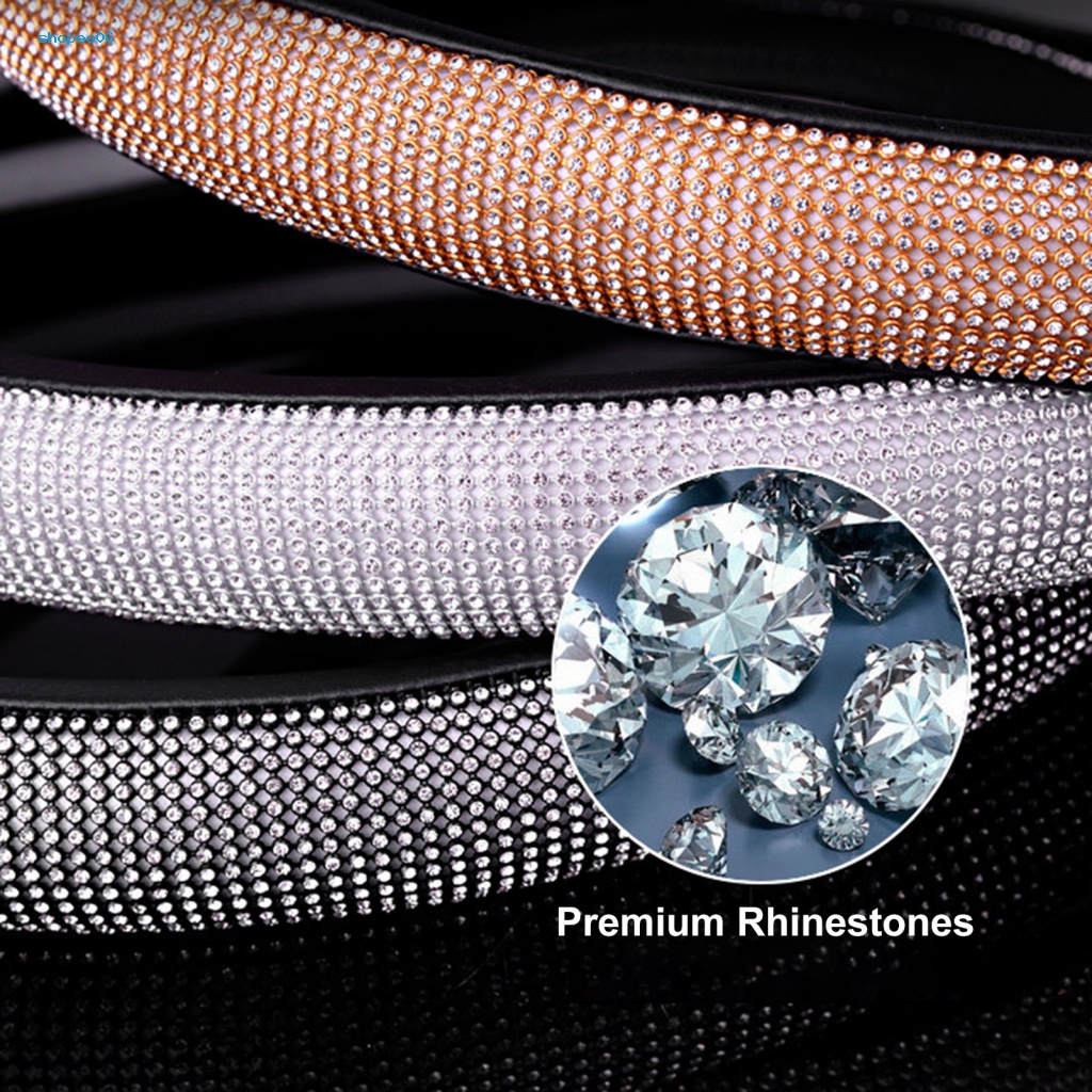 Vỏ Bọc Vô Lăng Xe Hơi SDRU Đính Đá Chống Trượt