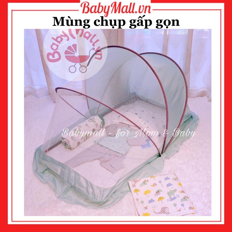 Mùng chụp gấp gọn vuông trơn 4078