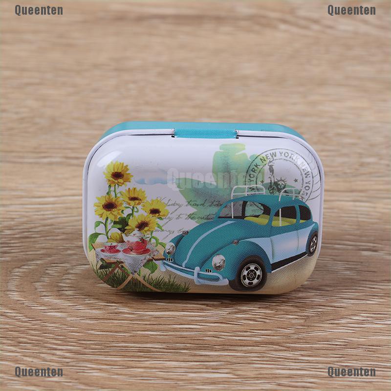 [Hàng mới về] Hộp đựng vật dụng phụ kiện nhỏ gọn bằng thiếc chắc chắn