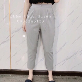 Quần baggy đũi khuy giả khoá