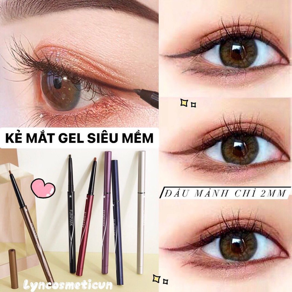 Kẻ mắt gel siêu mảnh Funpark Gel Eyeliner 2mm