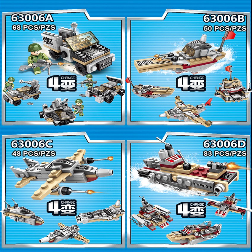 [ XẢ KHO 3 NGÀY] Lego xếp hình Battle Ship War - Chiến Hạm Biển 502 mảnh ghép phát triển tư duy cho bé.