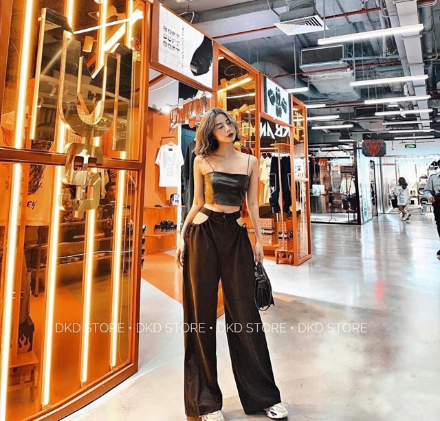 Áo cúp ngực hai dây da khoá đồng m76 | BigBuy360 - bigbuy360.vn