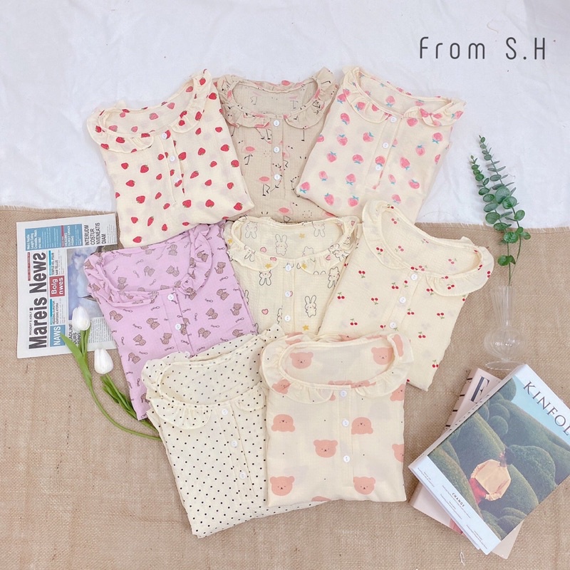 Bộ ngủ hình cổ bèo (ib chọn màu)