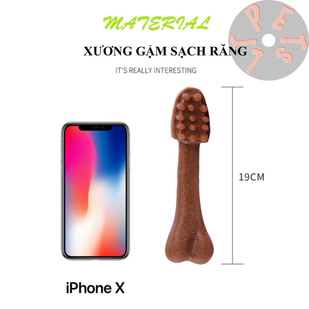 Xương gặm sạch răng bổ sung canxi cho chó YAHO 170gr vị bò-gà nướng
