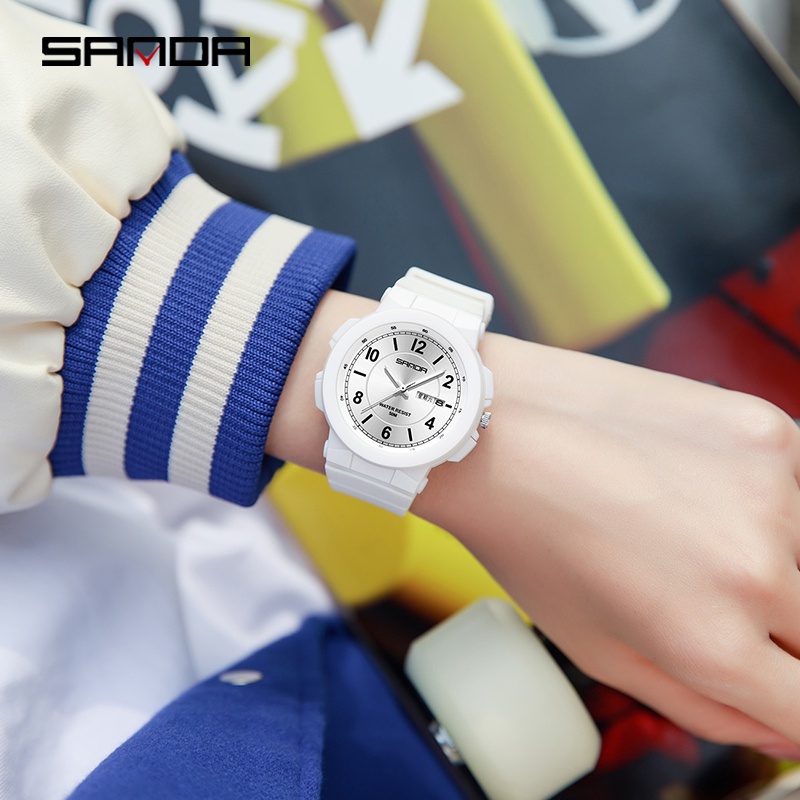 Đồng hồ SANDA 6097-15 thạch anh chống thấm nước