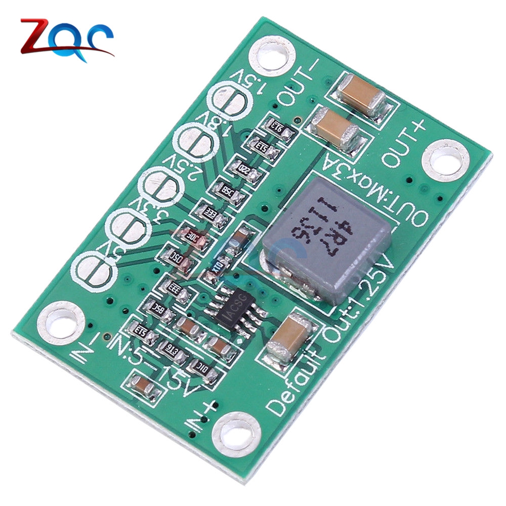 Bảng mạch hạ áp 5-16V xuống còn 1.25V/1.5V/1.8V/2.5V/3.3V/5V có thể tùy chỉnh.