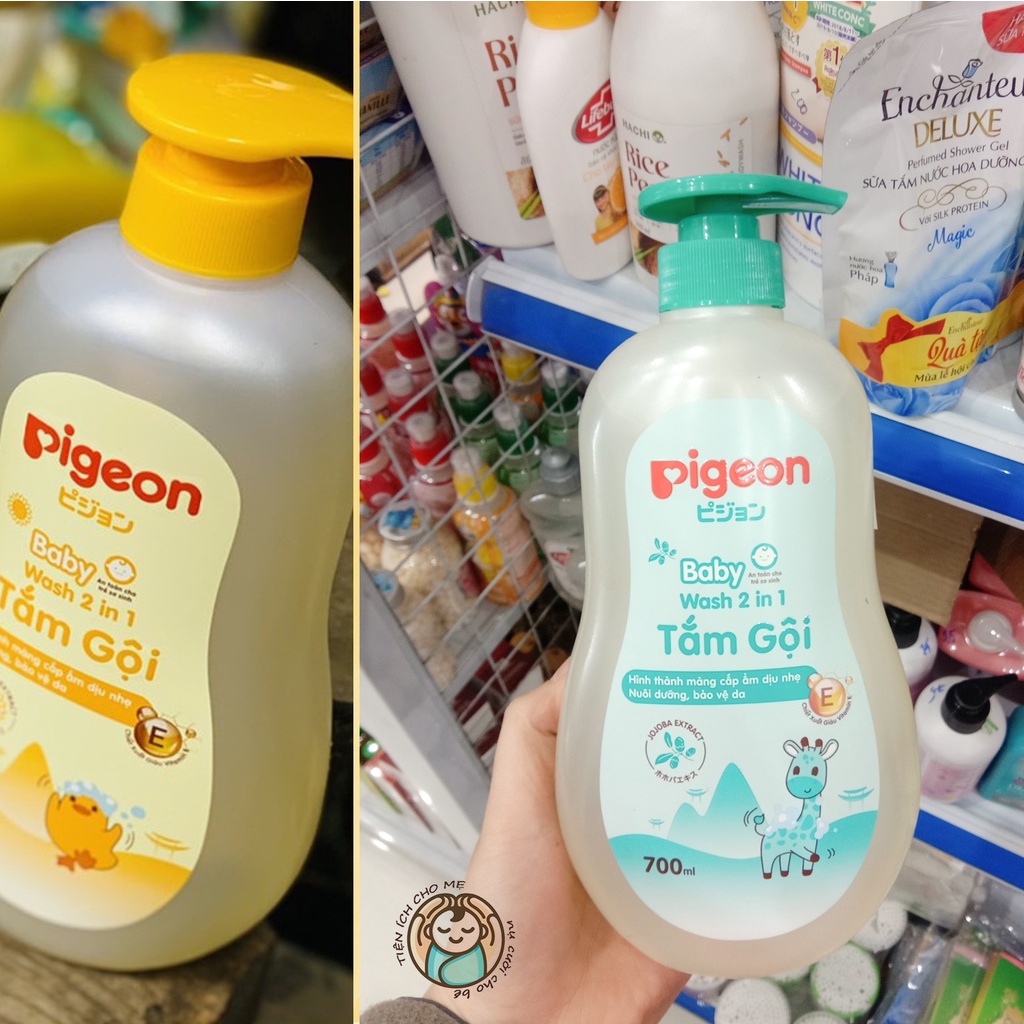 Sữa Tắm Gội Toàn Thân Cho Bé Pigeon Baby Wash 2 in1 700ml (Mẫu Mới)