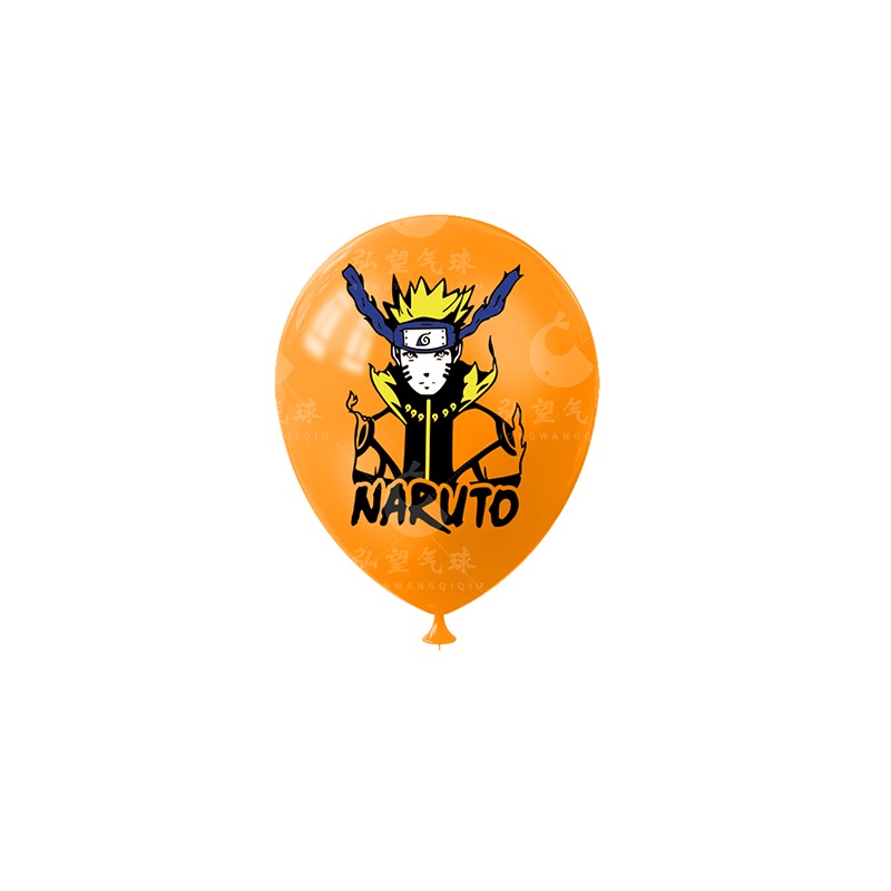 Set 20 Bong Bóng Cao Su 12 inch Hình NARUTO Trang Trí Tiệc