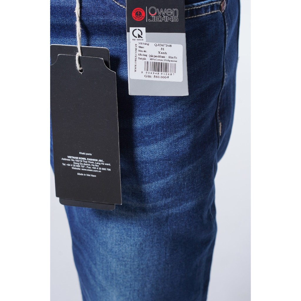 Quần Jeans nam slim fit Owen QJD67348