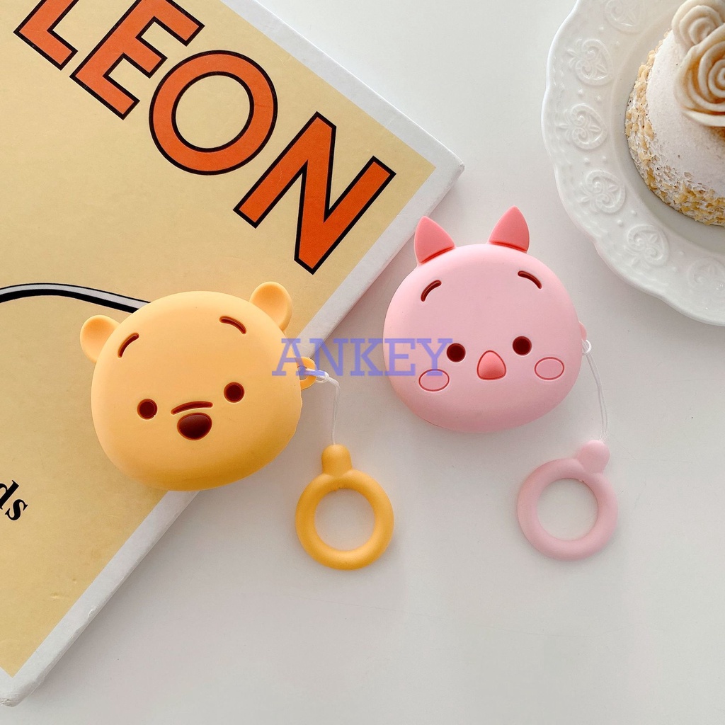 Samsung Galaxy Buds Live / Buds Pro / Buds2 Vỏ bọc hộp sạc tai nghe silicone động vật hoạt hình chống nước có móc khóa