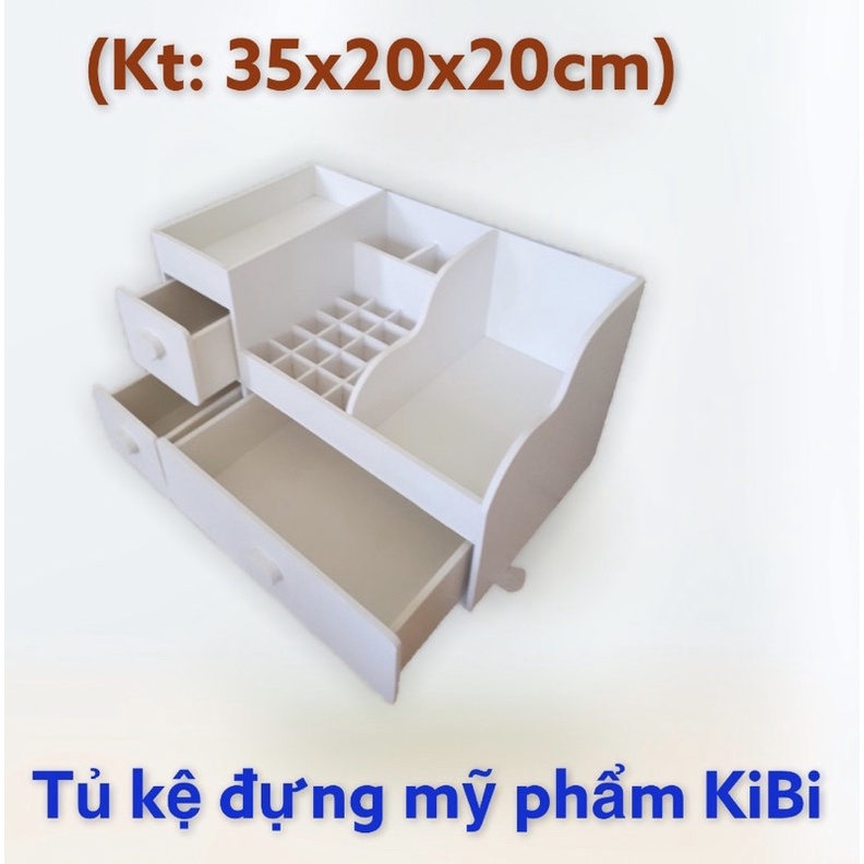 Kệ Đựng Mỹ Phẩm max trắng núm tim