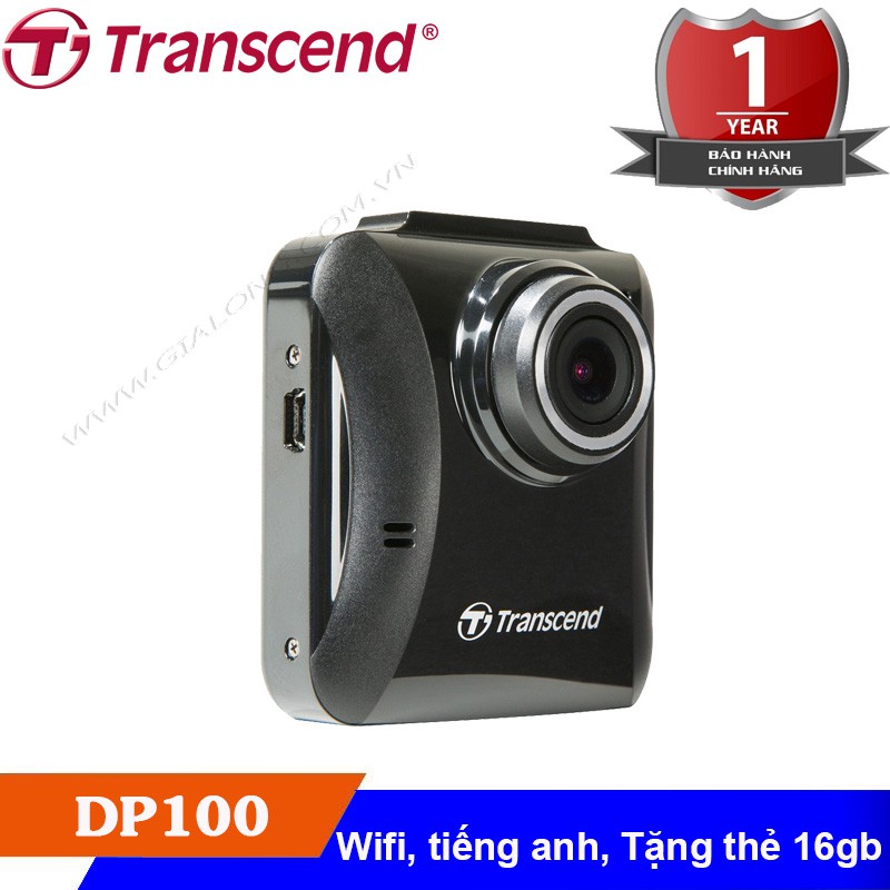 Camera hành trình Transcend DP 100 kèm thẻ nhớ 16GB | BigBuy360 - bigbuy360.vn