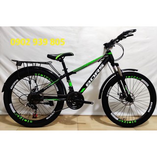 Xe đạp 24 inch nam BORS đề dĩa phuộc nhúng - LHệ Gian Hàng để nhận KM Ạ