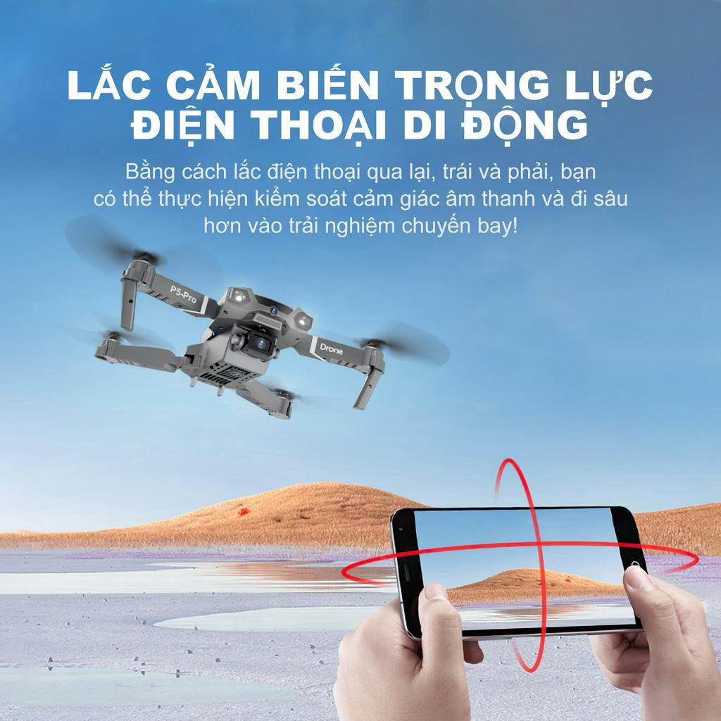 Flycam P5 Pro, Máy bay quay phim 4K Drone Mini giá rẻ - Máy Bay Điều Khiển Từ Xa