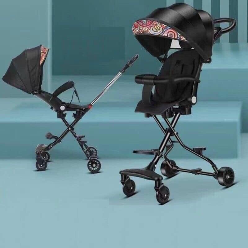 Xe đẩy du lịch gấp gọn 2 chiều M8 ngả sâu