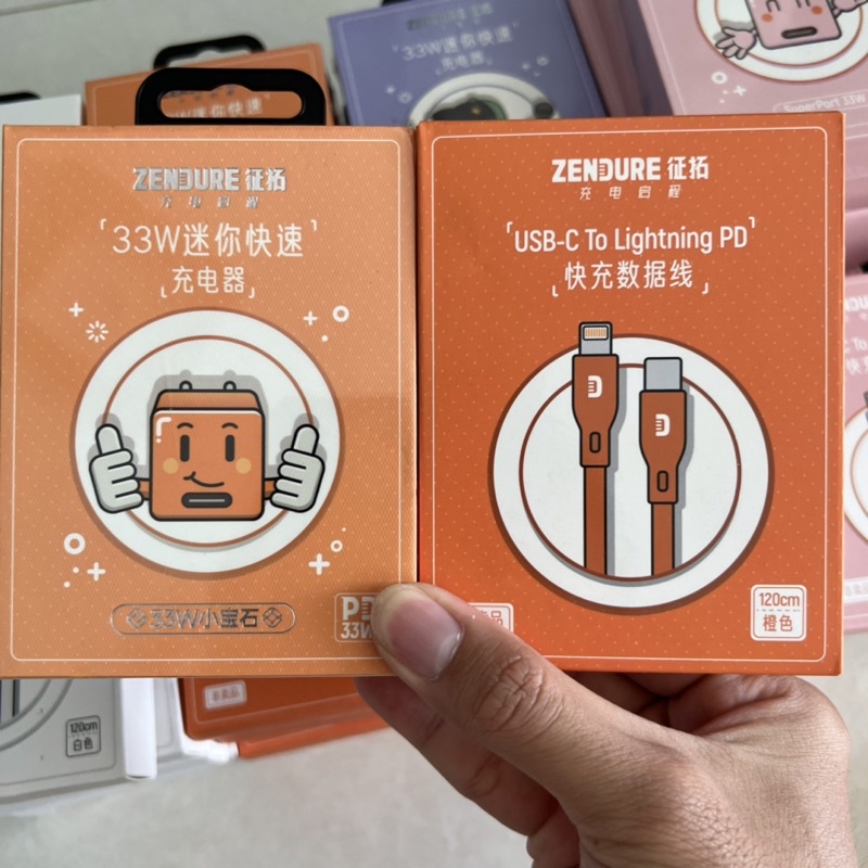 Bộ sạc nhanh Zendure SuperPort 33w và cáp sạc nhanh dài 1m2 C to L, cổng type C  ZDSPPD33 NHIỀU MÀU SẮC