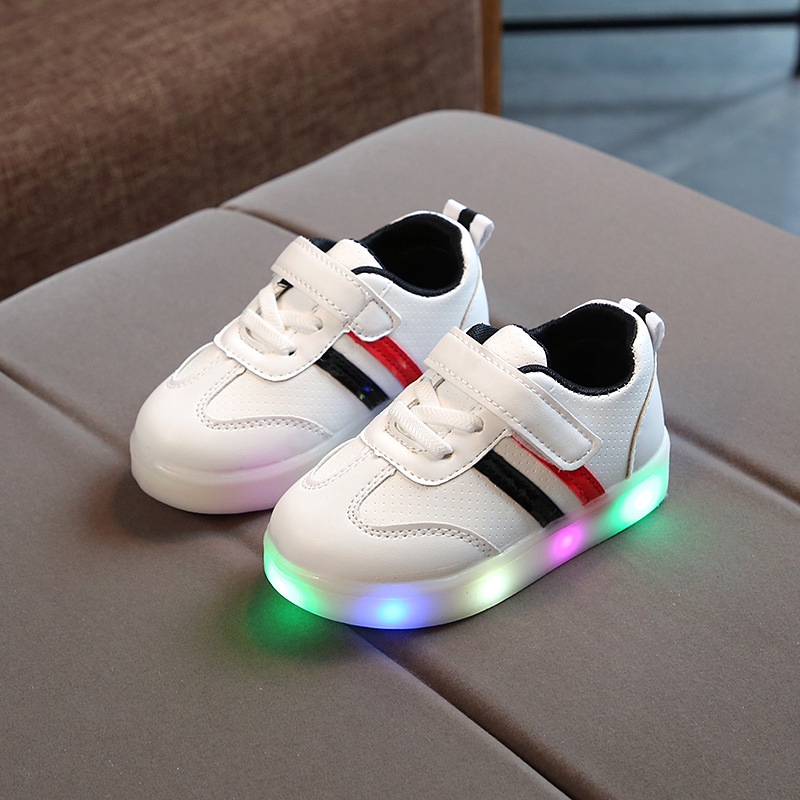 Giày Thể Thao Có Đèn LED Size 21-30 Phong Cách Hàn Quốc Cho Bé