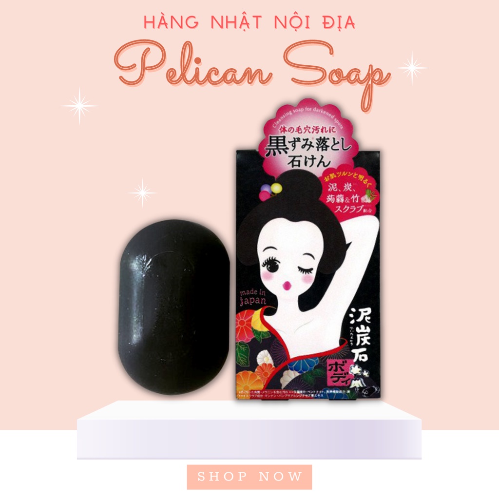 Xà Phòng Thâm Nách Pelican Cleansing Soap For Black Spots Nhật Bản 100g