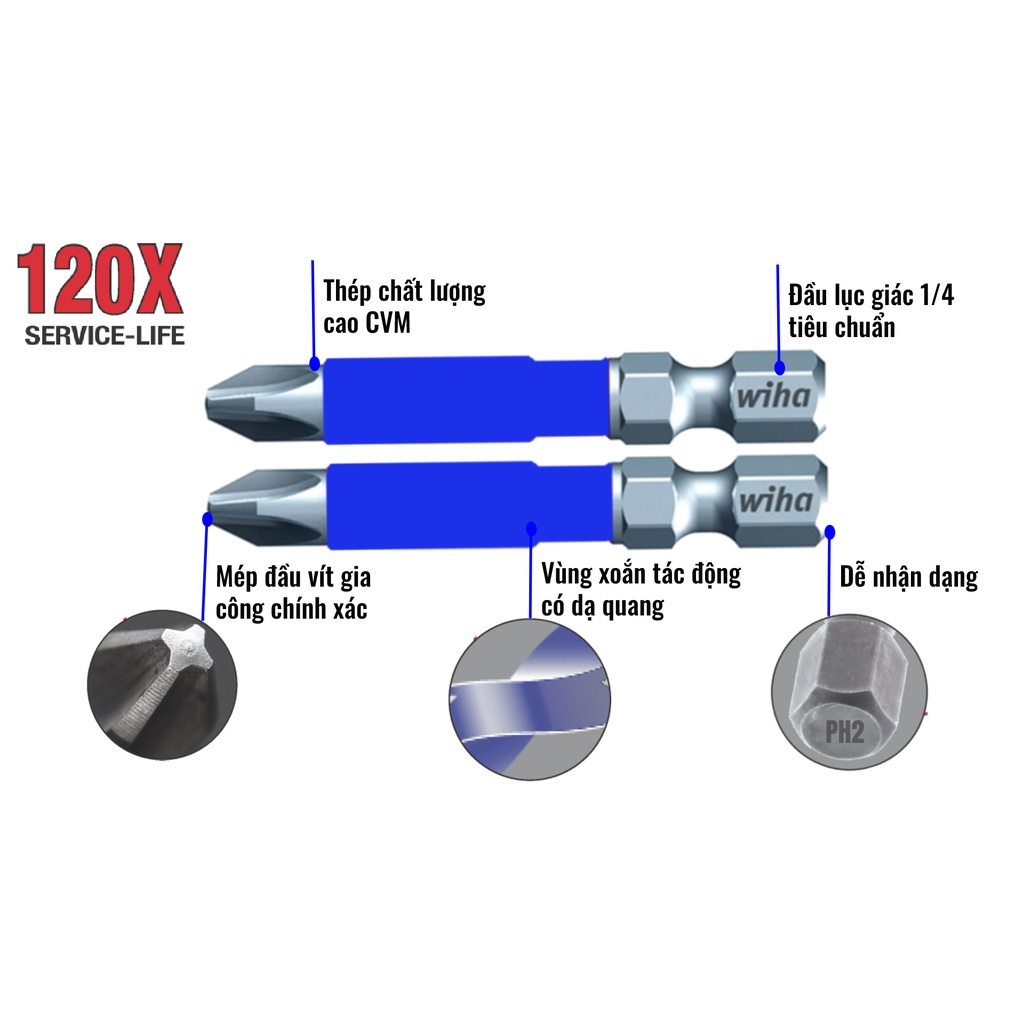 Siêu đầu vít Wiha 70202 - WihaOffical