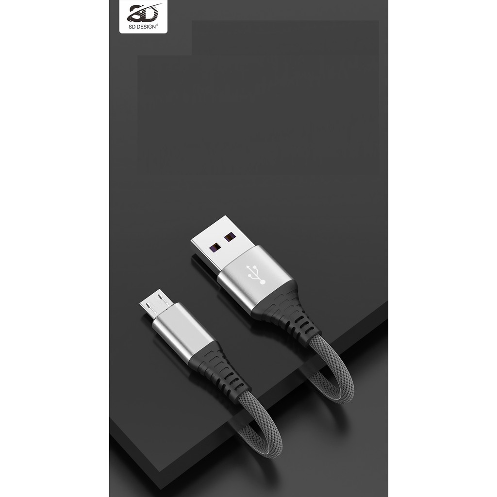 Cáp sạc nhanh SD M12S dòng 5A siêu bền cho iPhone/iPad/Android dây dài 2m - Chính hãng