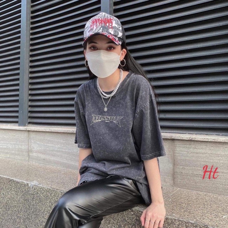 Áo loang chữ miss chéo HT12