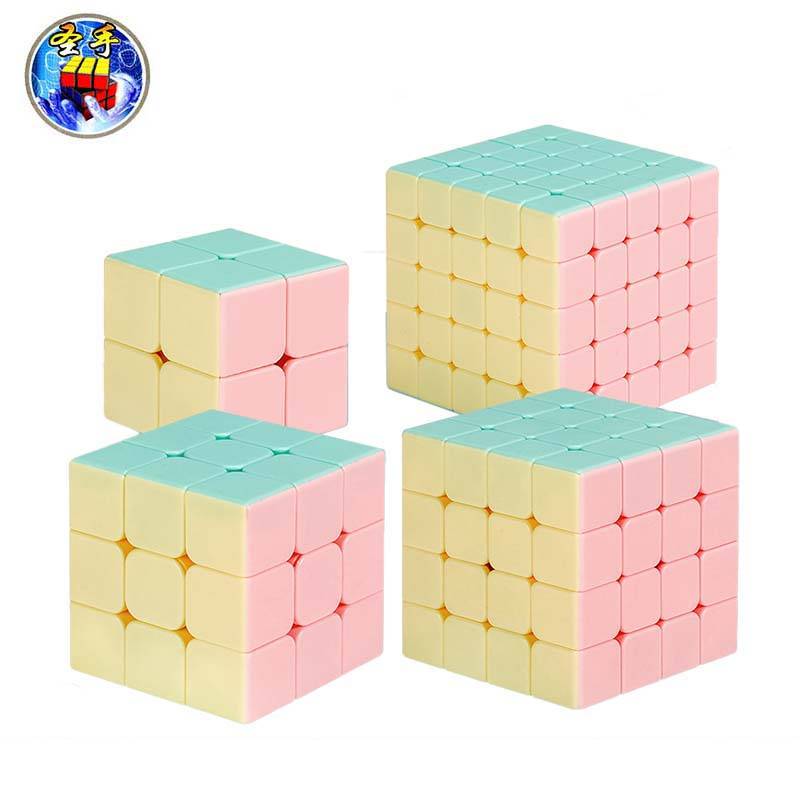 Khối Rubik Ma Thuật 2x2 3x3 4x4 5x5 Màu Sắc Đáng Yêu