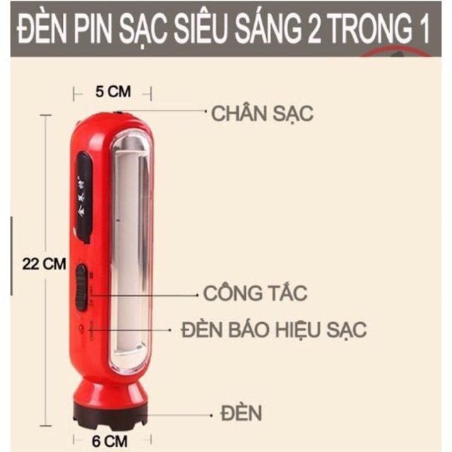 Đèn led 2in1 siêu sáng 4316