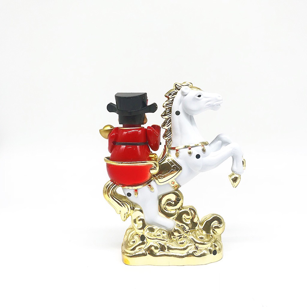 Bộ tượng chú tiểu thần tài cưỡi ngựa gật đầu sử dụng bằng năng lượng mặt trời phong thủy tài lộc | BigBuy360 - bigbuy360.vn