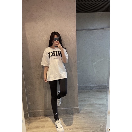| ẢNH THẬT | ÁO THUN N I K E TRẮNG LOGO THÊU TO