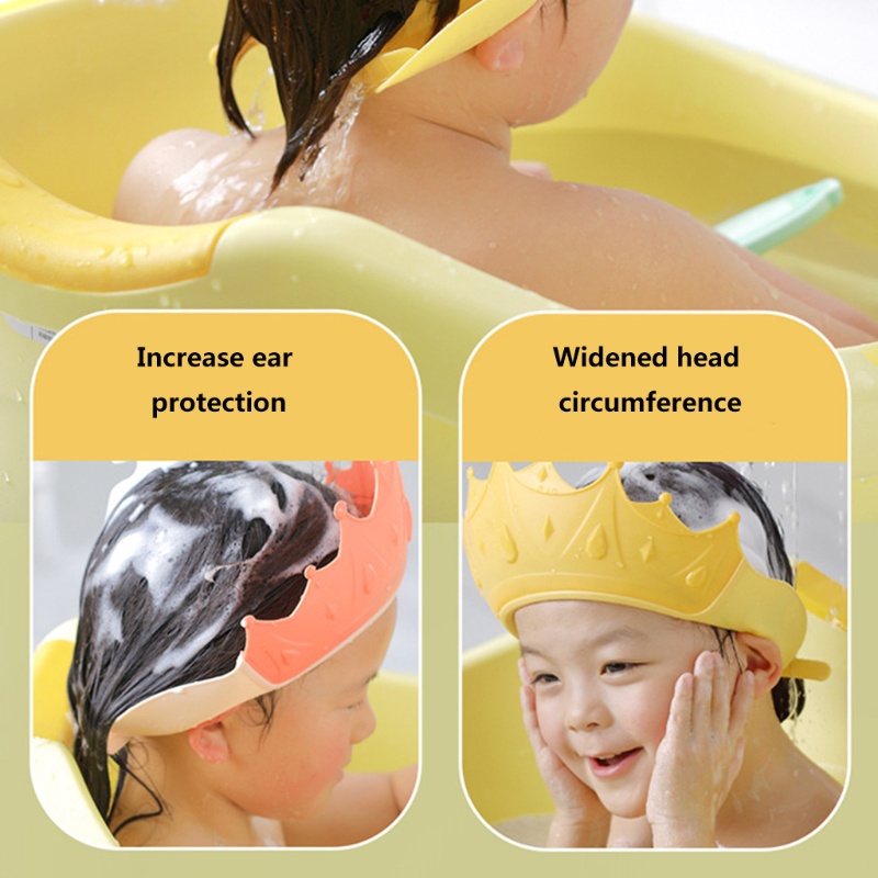 Mũ Chắn Nước Gội Đầu Đa Năng Bảo Vệ Tai Cho Bé