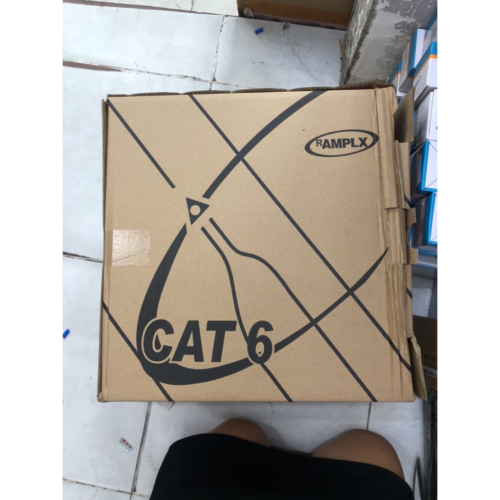 [Mã ELMS4 giảm 7% đơn 500K] Thùng cáp mạng Cat 6 AMP LX 305m Cat 6B 0718 , Cat 6e 0708 , Cat 6e 10/100/1000