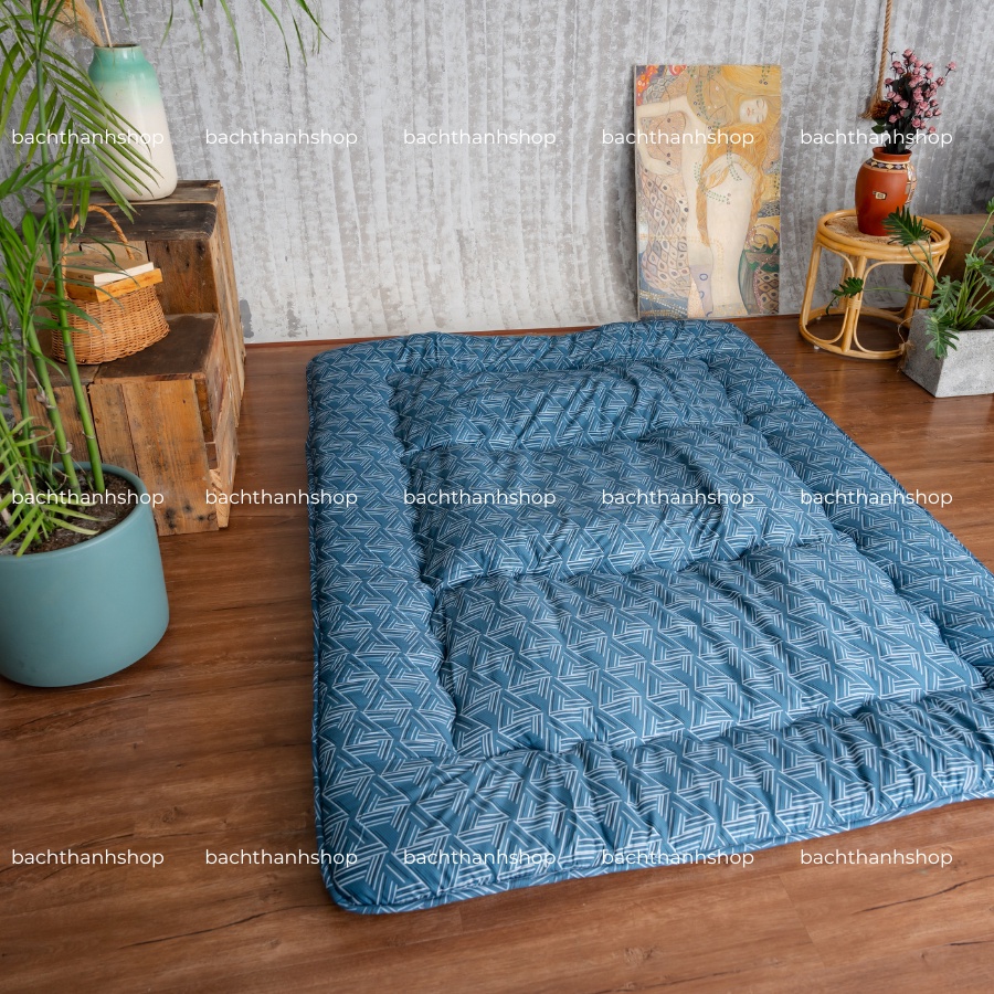 Đệm Topper Trải Sàn Đa Năng Nhật Bản FUKOJI Cao Cấp Dày 9cm, Kích Thước 1mx2m, 1m4x2m, 1m6x2m, 1m8x2m