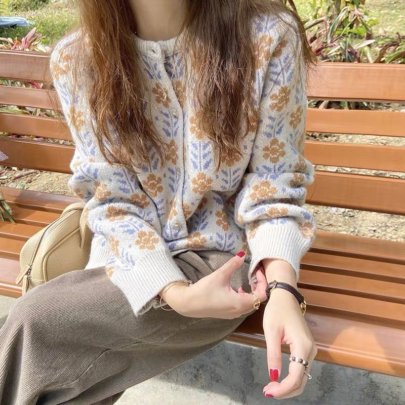 [Spot] Korean version of the jacket needle knitting spring and autumn, fashionable women's personality