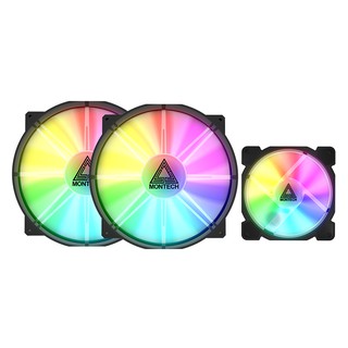 Vỏ Case MONTECH AIR X BLACK (TẶNG 3 FAN LED ARGB)
