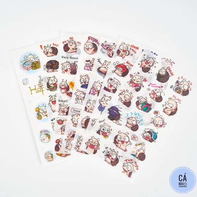 Sticker ốc sên(set6)