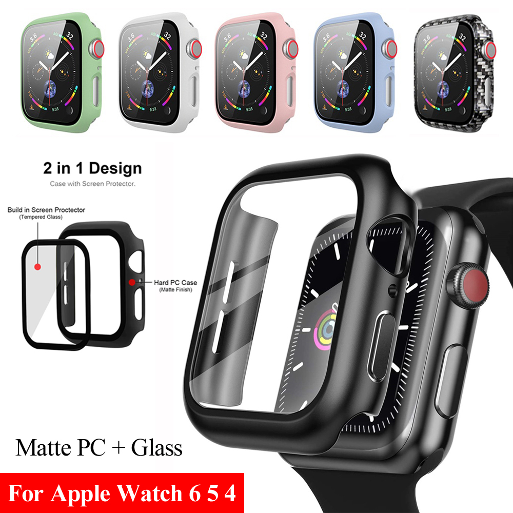Kính Cường Lực Nhám Bảo Vệ Màn Hình Đồng Hồ Apple Watch Series 6 5 4 Se 40mm 44mm