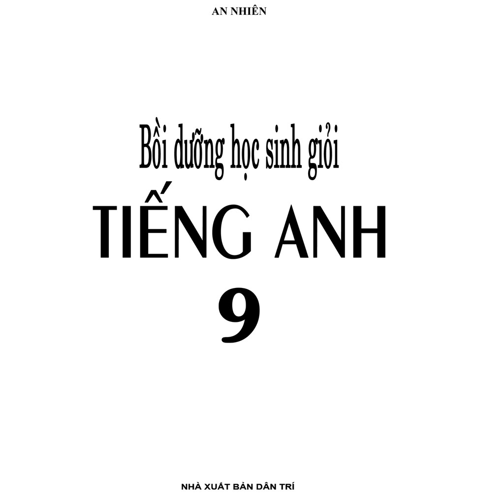 Sách - Bồi Dưỡng Học Sinh Giỏi Tiếng Anh 9