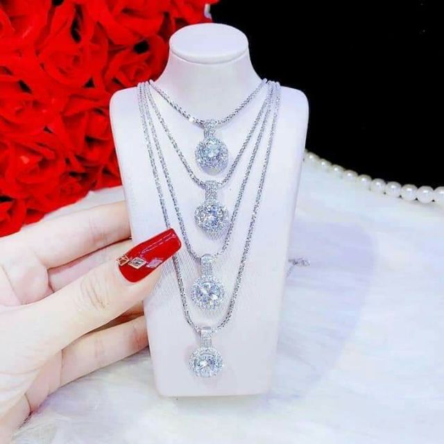 Dây chuyền bạc 925 xi kim