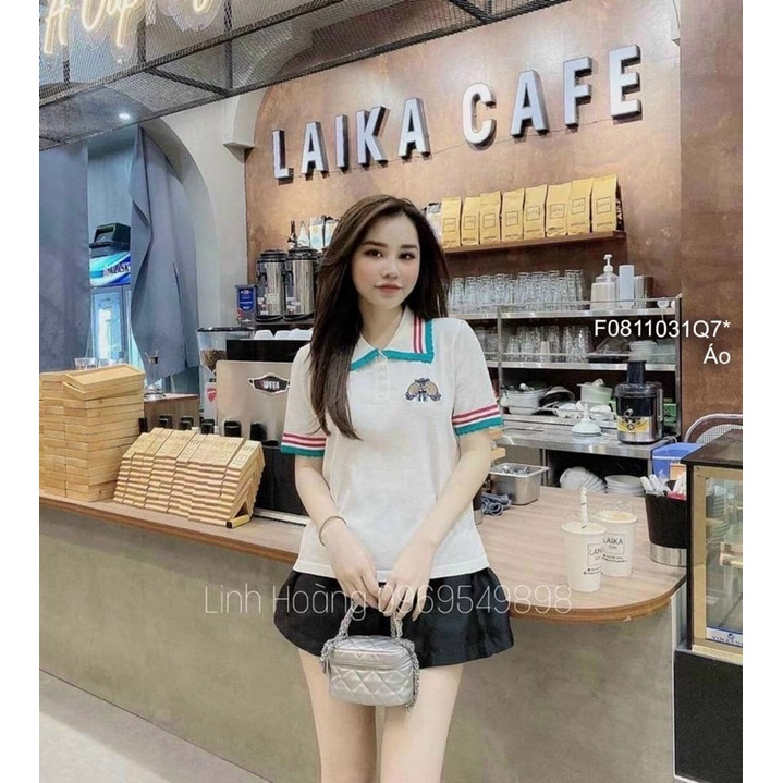 Áo kiểu ngực thêu ong