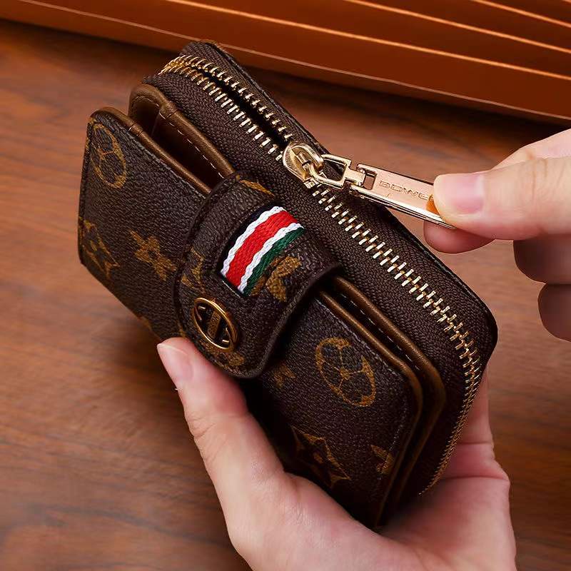 Ví Ngắn Có Khóa Kéo Phong Cách Âu Mỹ Thời Trang Cho Nữ