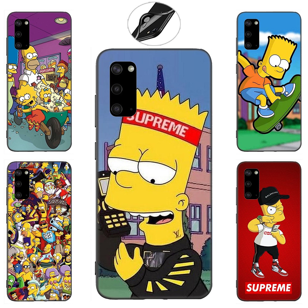 Samsung Galaxy S10 S9 S8 Plus S6 S7 Edge S10+ S9+ S8+ Casing Soft Case 112LU Simpson Cartoon mobile phone case