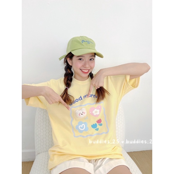 ATTK1014-Áo thun thêu chú gấu