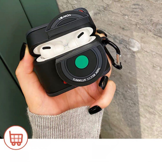 Vỏ bảo vệ hộp sạc tai nghe Airpods 1/2/Pro hình máy ảnh | BigBuy360 - bigbuy360.vn